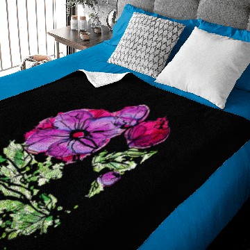 Discover Pink Peony Flower Baby Blankets