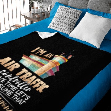 Discover Funny Air Traffic Controller Never Wrong Gift Baby Blankets