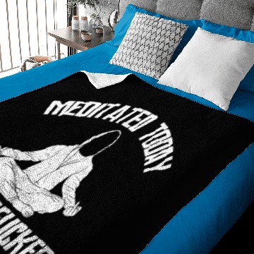 Discover Meditation Motherfucker middle finger gift Baby Blankets