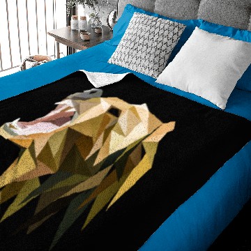 Discover Polygon grizzly bear Baby Blankets