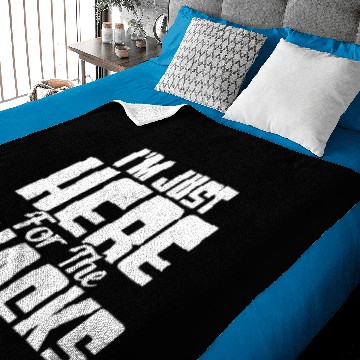 Discover Im just here for the snacks Baby Blankets