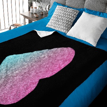 Discover So pretty- sparkly pink & light blue! Baby Blankets