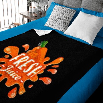 Discover Fresh juice carrot Baby Blankets