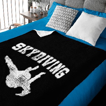 Discover Skydiving Parachute Baby Blankets