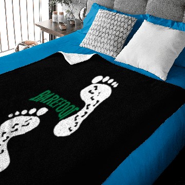 Discover Barefoot Foot Print - Foot Steps Baby Blankets
