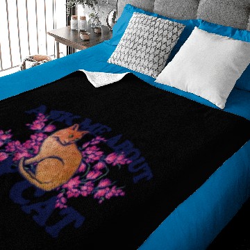 Discover ask me about my cat Baby Blankets