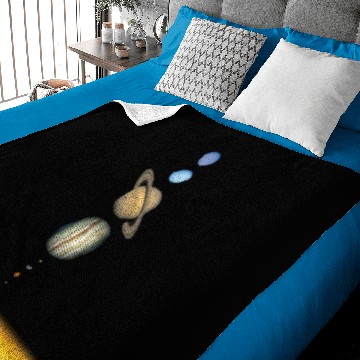 Discover solar system Baby Blankets