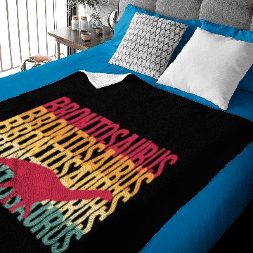 Discover Brontosaurus 70s Design Baby Blankets