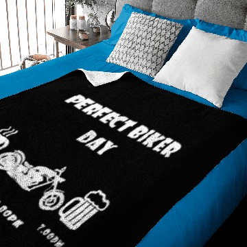 Discover Perfect biker day chopper white Baby Blankets