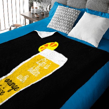 Discover orange juice Baby Blankets