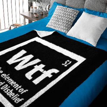 Discover WTF Humor element periodic table fun gift Baby Blankets