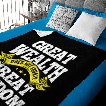 Discover Philosophy Great Wealth Baby Blankets
