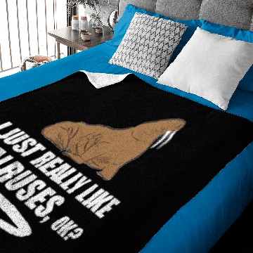 Discover I Just Really Like Walruses OK - Funny Walrus Baby Blankets