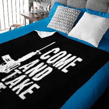 Discover Come and Take It Funny Pro Gun 2nd Amendment Gift Baby Blankets