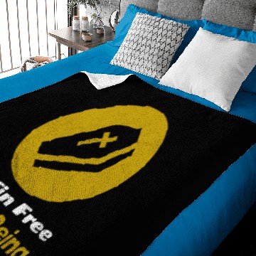Discover Coffin Free Human Being - Life Extension Design Baby Blankets