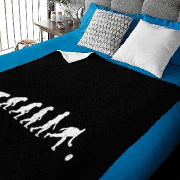 Discover evolution from a caveman to a bowler Baby Blankets