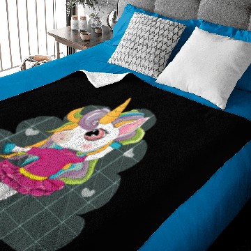 Discover Ballet Dancer Enchanted Rainbow Unicorn Baby Blankets