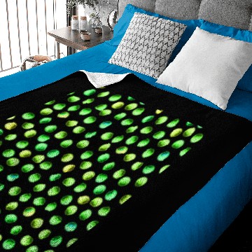 Discover Green Polka Dots Baby Blankets