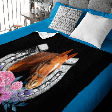 Discover Cow Girl Horse Baby Blankets