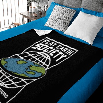 Discover flat earth merchandise Baby Blankets