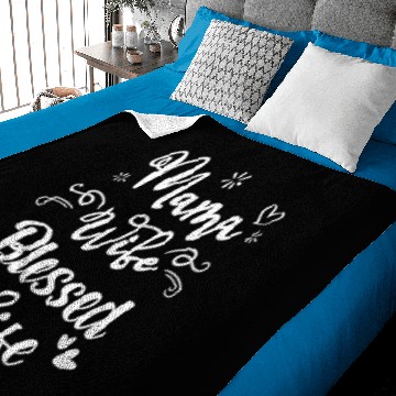 Discover Mama Wife Blessed Life Mothers Day Baby Blankets