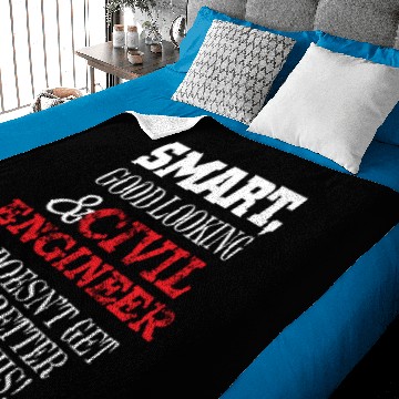 Discover Smart Civil Engineer Engineering University Baby Blankets