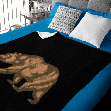 Discover California Grizzly Bear Walking Baby Blankets