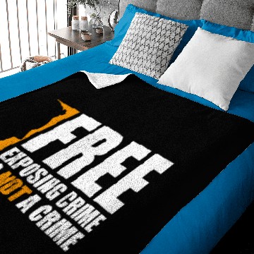 Discover Free exposing crime is not a crime assange Baby Blankets