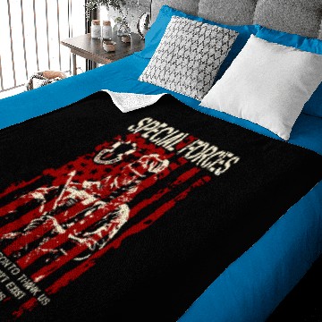 Discover special forces there no reason to thank us because Baby Blankets