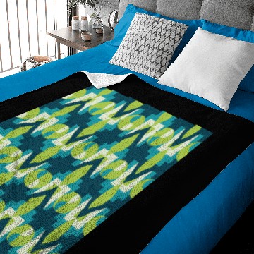 Discover Ikat Geometric Abstract Modern Retro Pattern Baby Blankets