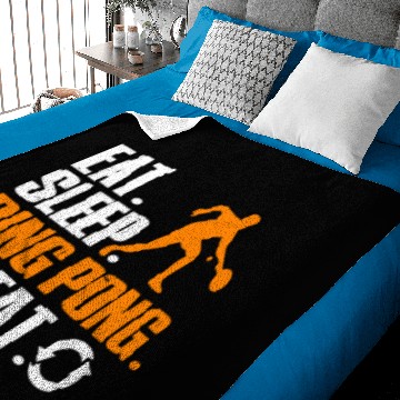 Discover Ping Pong Ball Player Table Tennis Paddle Gift Baby Blankets