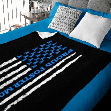 Discover Foster Care Awareness Proud Foster Mom Baby Blankets