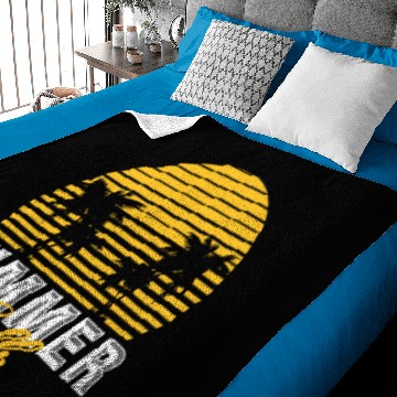 Discover Summer gift sun ice sand beach bathing Baby Blankets