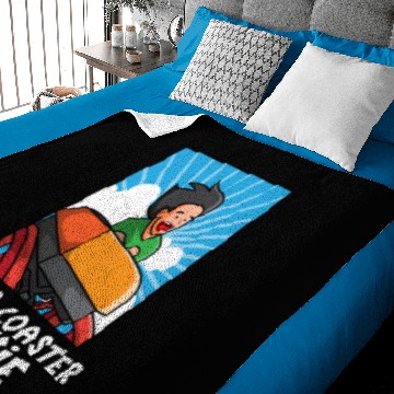 Discover Roller Coaster Lovers Funny Theme Park Junkie Gift Baby Blankets