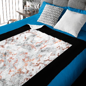 Discover Rose Gold and Marble Pattern Baby Blankets