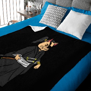 Discover Samurai Cat Baby Blankets