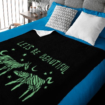 Discover Let's Be Beautiful - Light Green Baby Blankets