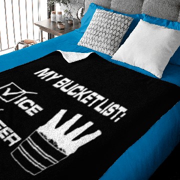 Discover My Bucket List funny Baby Blankets