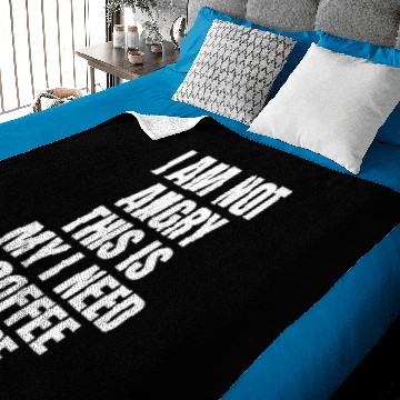 Discover I AM Not Angry Coffee Face, Caffeine, latte Baby Blankets
