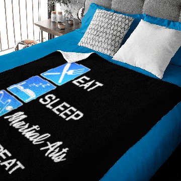 Discover Martial Arts Fighting MMA Karate Jiu Jitsu Gift Baby Blankets