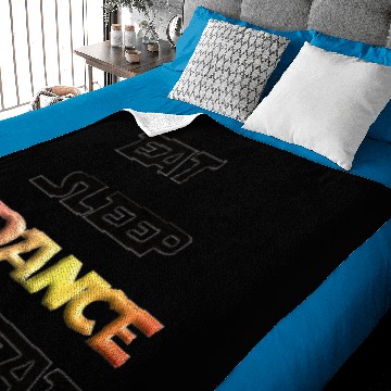 Discover Eat Sleep Dance Repeat Baby Blankets