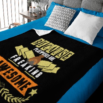 Discover Platypus animal Australia river gift Baby Blankets