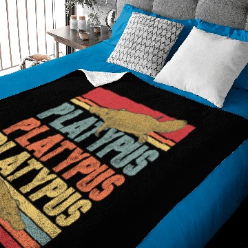 Discover Platypus animal Australia river gift Baby Blankets