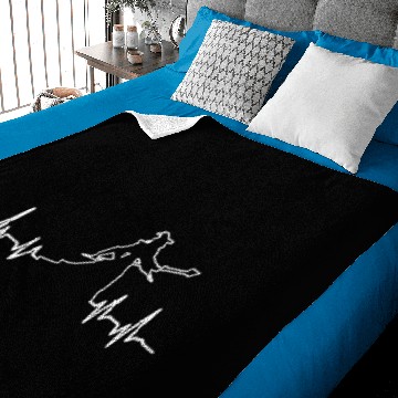 Discover Wizard Witchcraft Sorcerer Heartbeat Funny Gift Baby Blankets