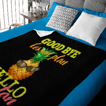 Discover Goodbye Lesson Plan Hello Sun Tan Pineappl Baby Blankets