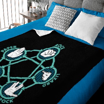 Discover ROCK PAPER SCISSORS LIZARD SPOCK Baby Blankets