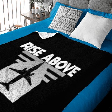 Discover Rise above pilot pilots present Baby Blankets