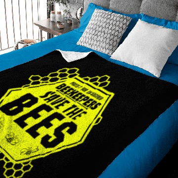 Discover save the bees beekeeper Baby Blankets