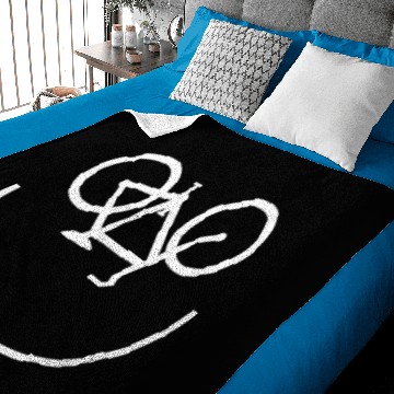 Discover Smiley Face Cycle Cycling Baby Blankets