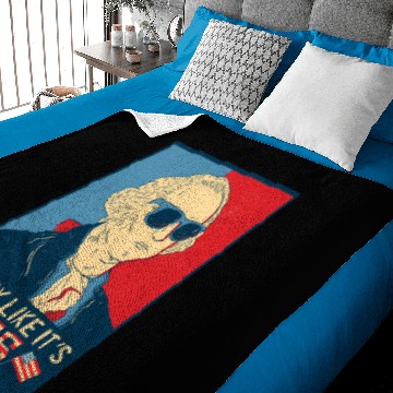Discover Crazy George Washington Merica Baby Blankets